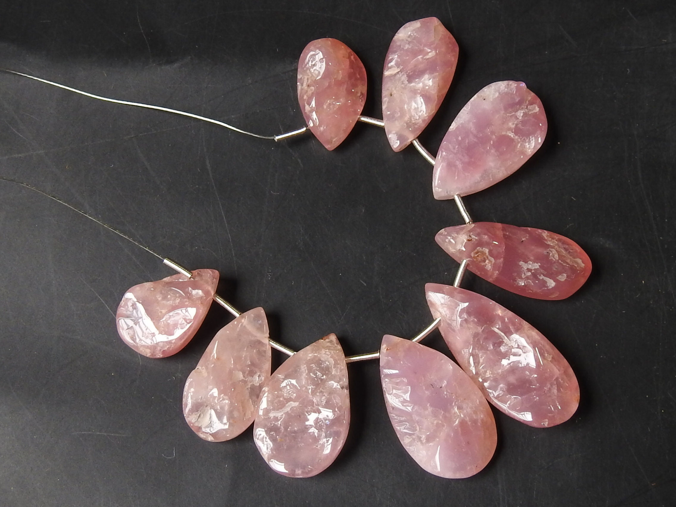 Morganite Natural Polished Druze Rough Bead WWM-6