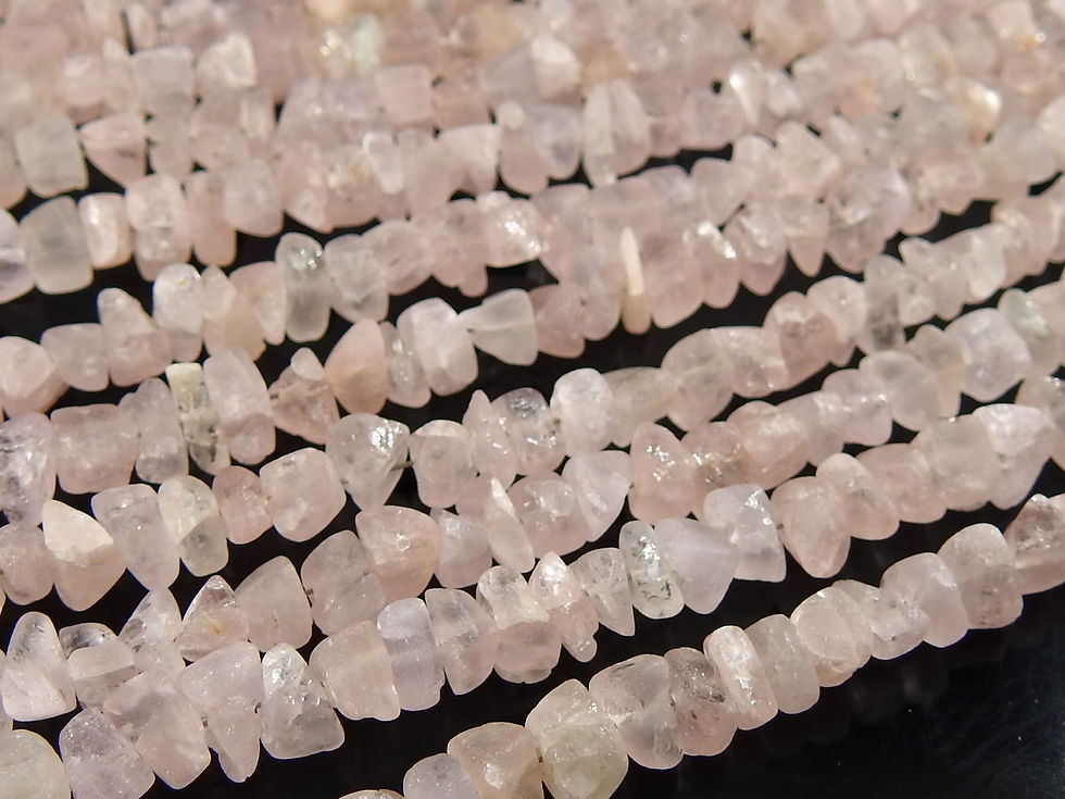 サムネイル： Morganite Natural Rough Beads Chips Nuggets
