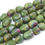 Thumbnail: Ruby Fuchsite Tumble Bead Smooth Polished 8Inch 13-20MM Long PME-TU4