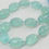 Thumbnail: Aqua Blue Chalcedony Smooth Oval Shape Tumble Beads