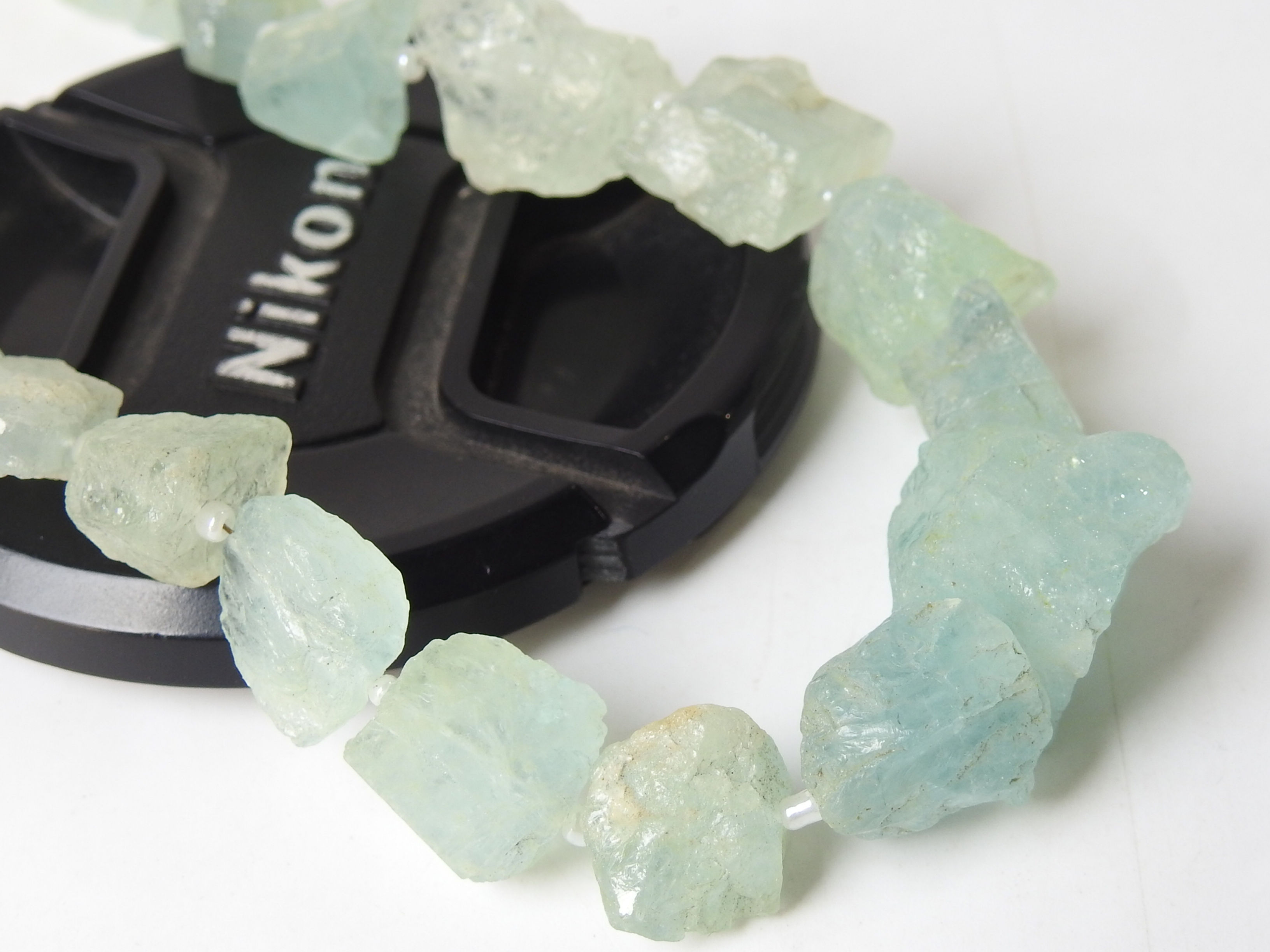 Aquamarine Natural Rough Tumble Nuggets