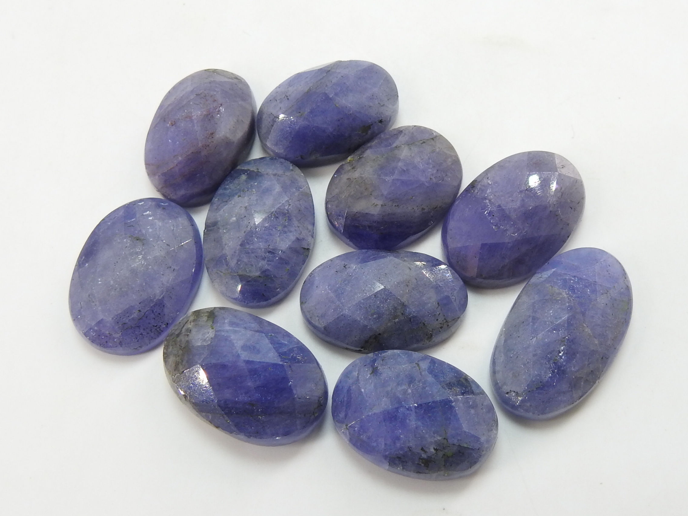 Tanzanite Faceted Fancy Shape Cabochons Lot 10Pieces 22X13TO18X13MM App