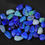Küçük resim: Australian Opal Doublet Cabochon Lot Smooth Polished 35Piece 5-8MM Long