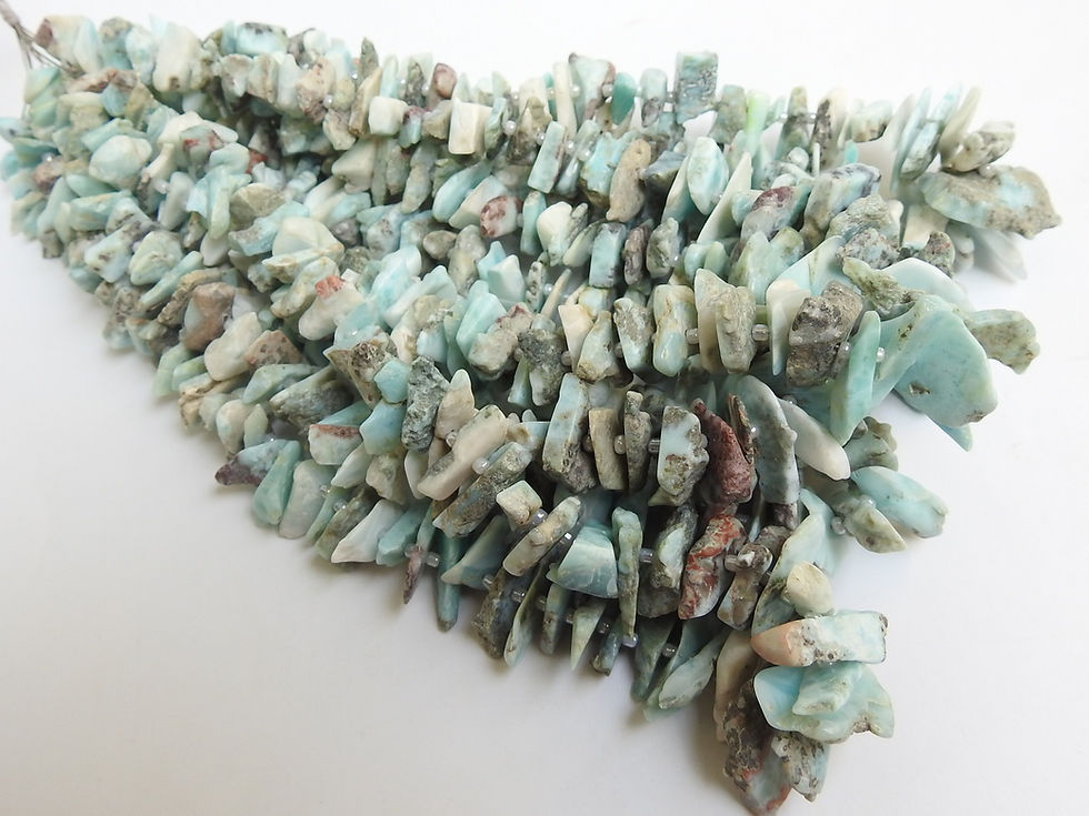 Миниатюра: Larimar Natural Polished Rough Beads