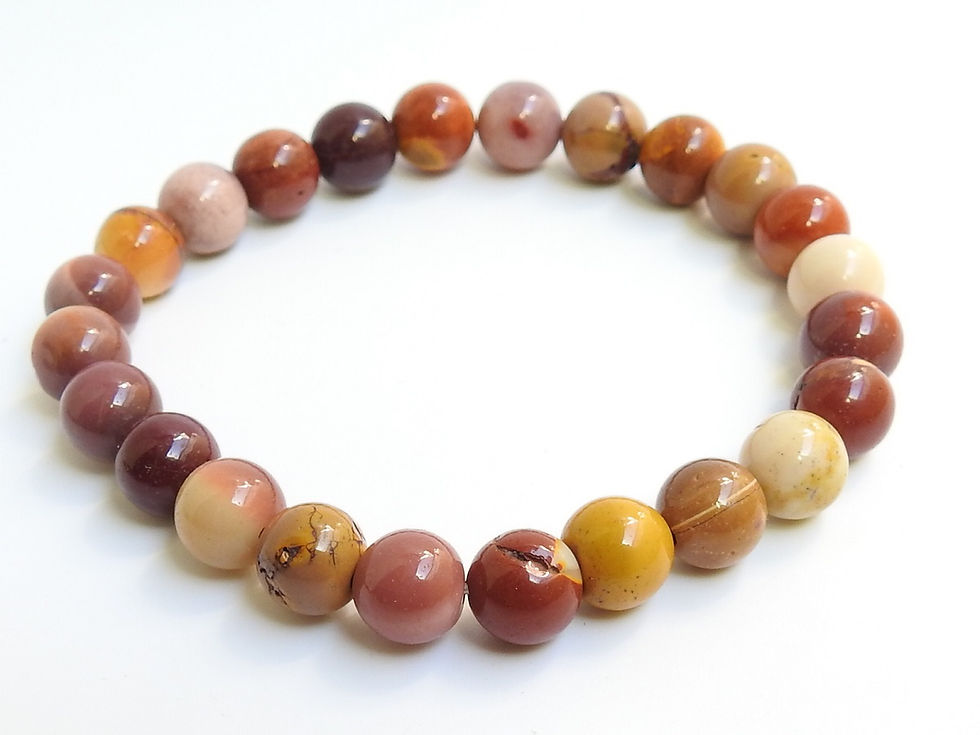 Миниатюра: Mookaite Jasper Sphere Ball Round Beaded Bracelet