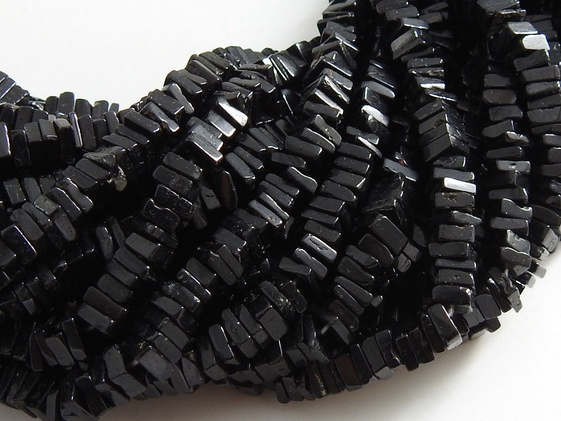 Black Onyx Smooth Heishi Tyre Beads