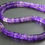 Miniature : Amethyst Shaded Faceted Heishi Tyre Beads