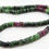 Thumbnail: Ruby Zoisite Faceted Heishi Tyre Beads