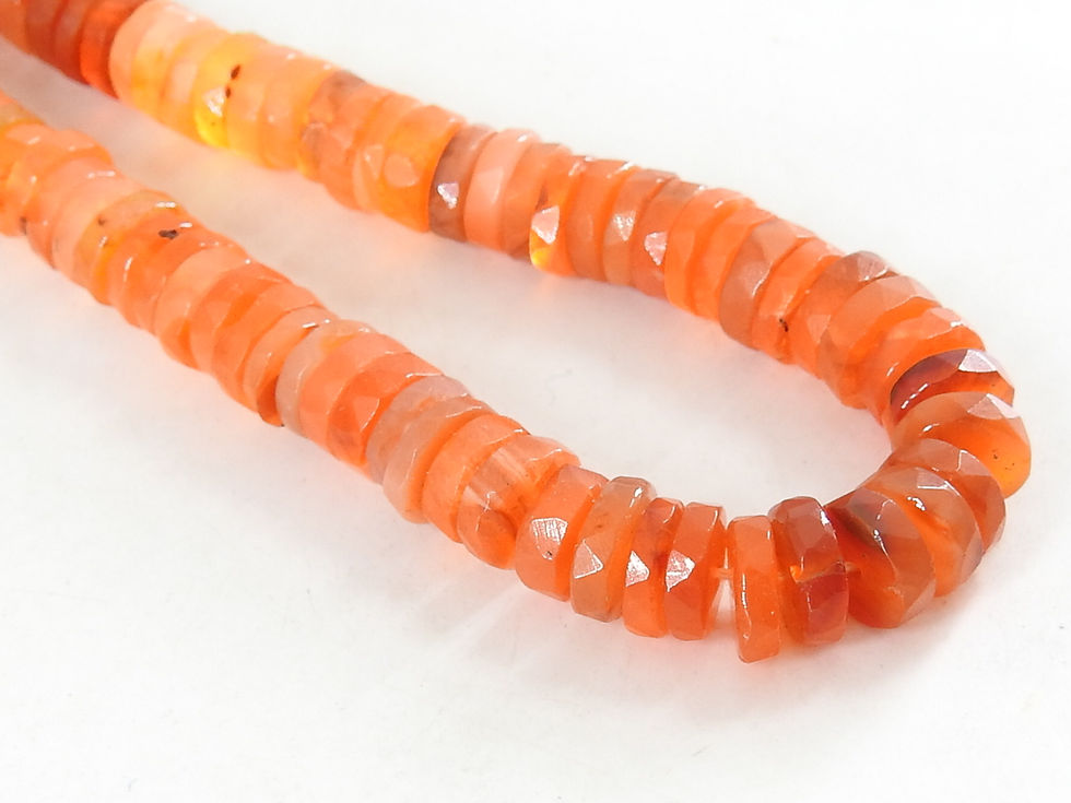 Miniature : Carnelian Bead Multi Shaded Faceted Tire Button Wheel Coin 8Inch 7MM Approx