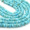 Miniature : Arizona Turquoise Smooth Tire Bead/16Inch Strand 5To10MM Approx/T-4