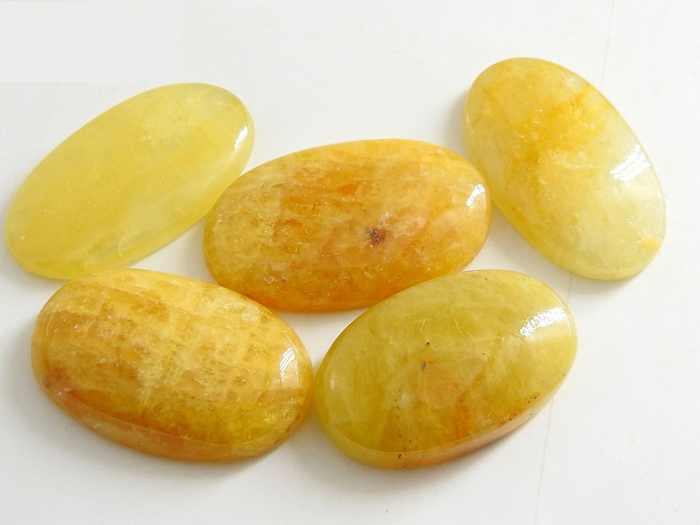サムネイル： Heliodor Smooth Cabochon Loose Gemstone For Making Jewelry