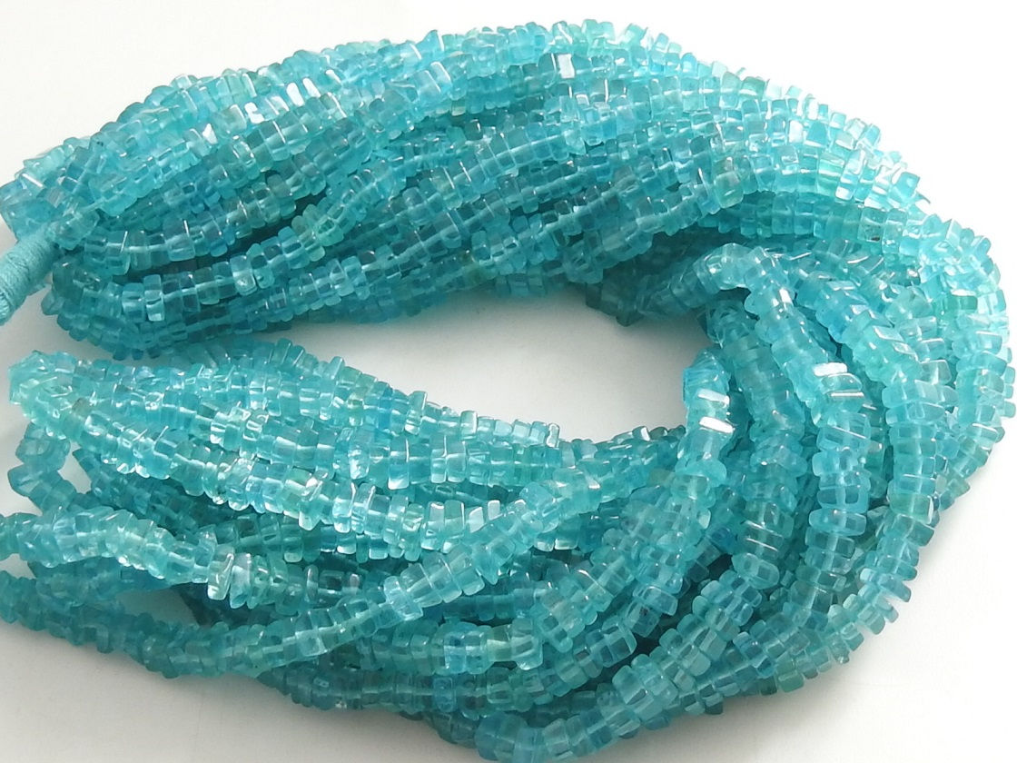 Sky Blue Apatite Smooth Heishe