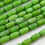 Thumbnail: Green Monalisa Glass Smooth Tube Shape Beads
