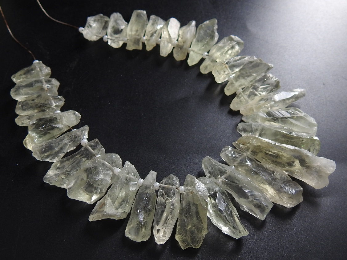 Green Amethyst Natural Crystal Rough Stick