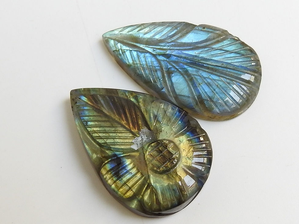 Миниатюра: Labradorite Multi Flashy Fire Carving Cabochon Spectrolite Loose Stone