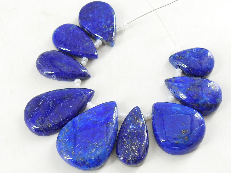 Lapis Lazuli Smooth Cabochon Briolette