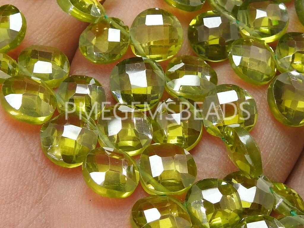 Green Zircon Faceted Heart Shape Teardrop