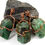 Миниатюра: Emerald Natural Rough Copper Wire Wrapped Pendent