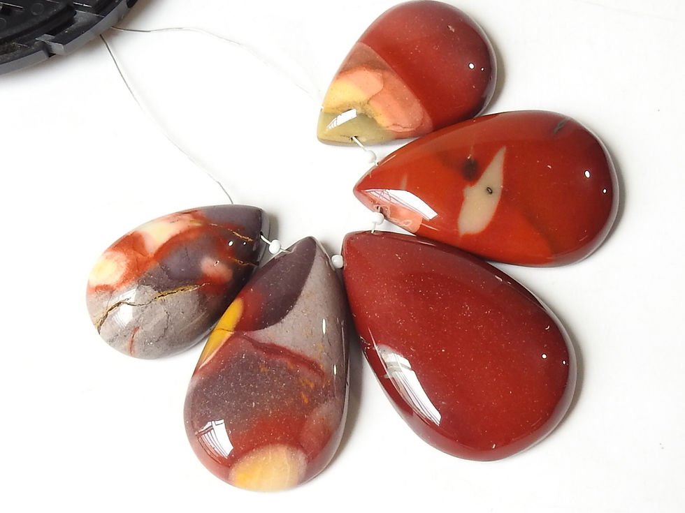 Mookaite Jasper Smooth Cabochon Briolette WWM-6