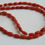 Thumbnail: Red Coral Smooth Polished Barrel Drum Cylinder Rice Shape Bead