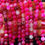 Miniature : Pink Stripe Agate Sphere Ball Round Beads