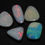 Thumbnail: Australian Opal Doublet Cabochon Lot Smooth Polished 5Piece 10X9To15X6MM Approx