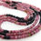 Thumbnail: Pink Tourmaline Multi Shaded Smooth Matte Polished Roundel Beads