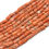 Thumbnail: Red Coral Tube Beads 8 Inch Strand  5-6mm Approx Natural Stone