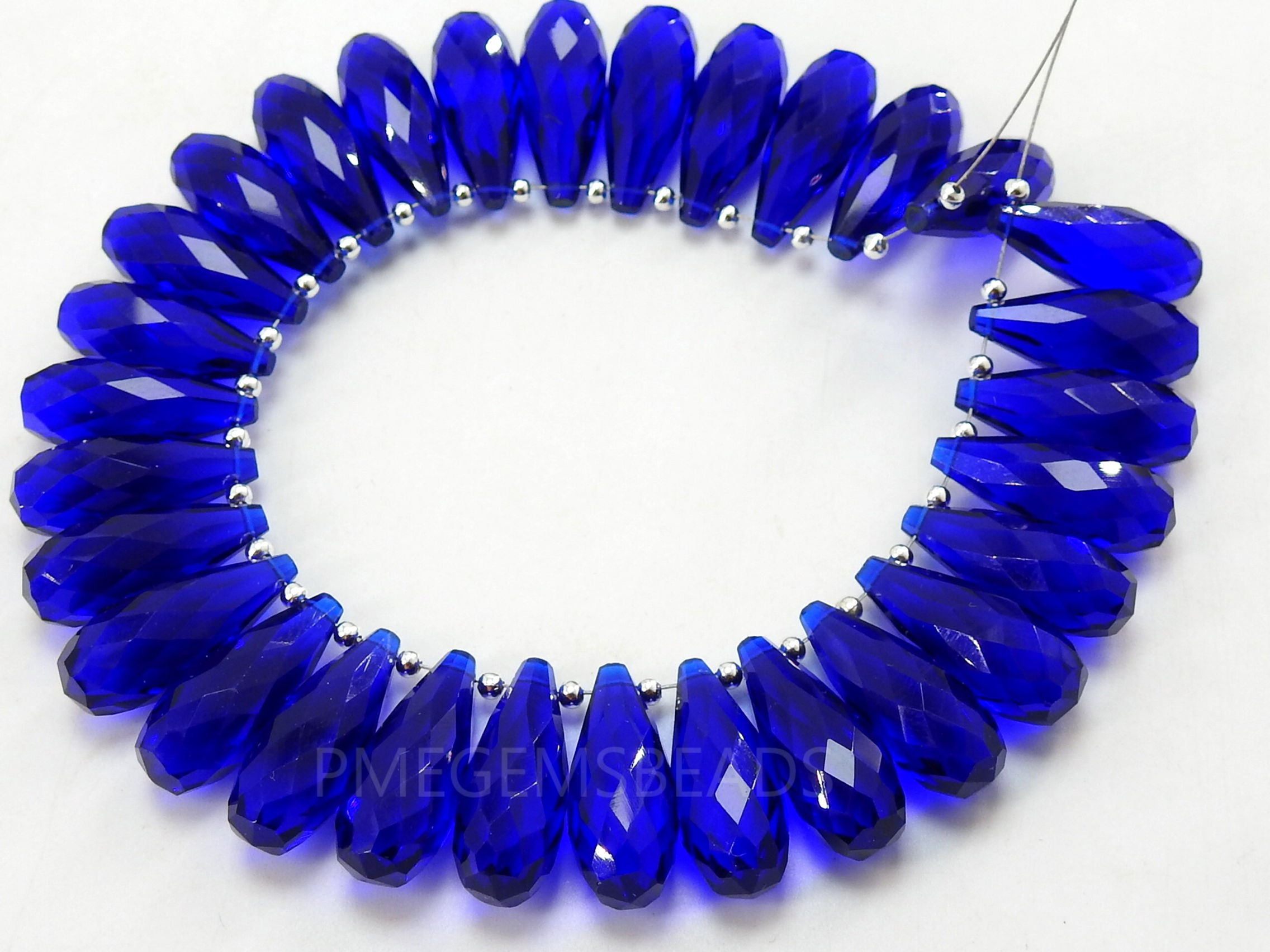 Kyanite Blue Quartz Faceted Drops