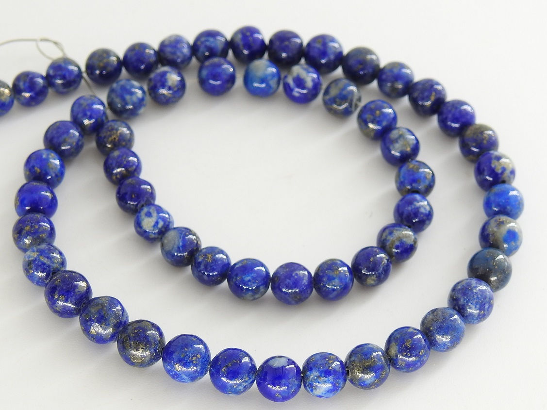 Lapis Lazuli Smooth Spheres Ball Round Beads