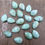 Thumbnail: Larimar Cabochon Smooth Polished Pear Shape 18 Piece Lot Calibrated Size 12X8MM