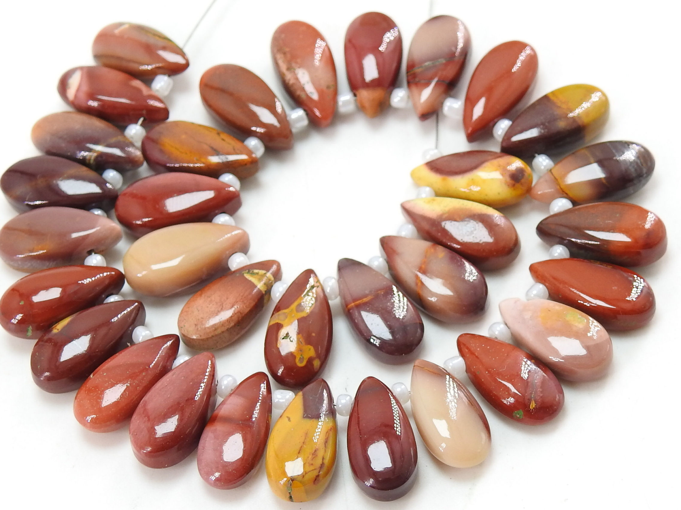 Mookaite Jasper Smooth Teardrop