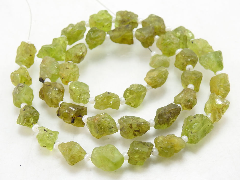 Peridot Natural Rough Tumble Nugget