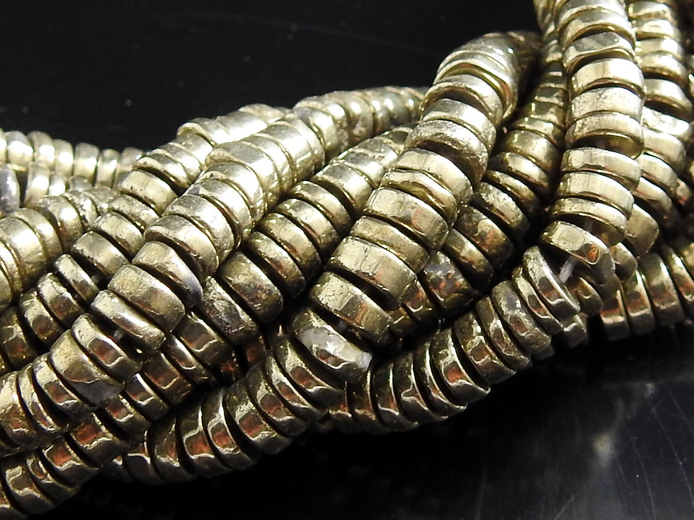 Pyrite Smooth Heishi Tyre Beads/Coin/Button/Wheel/For Making Jewelry