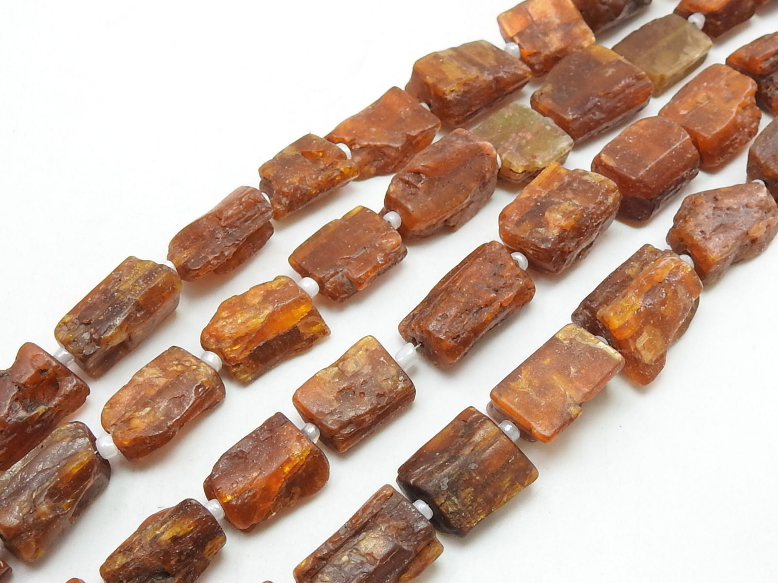 Orange Kyanite Tumble Natural Rough Gemstone Nugget 10Inch 14-15MM Long Approx