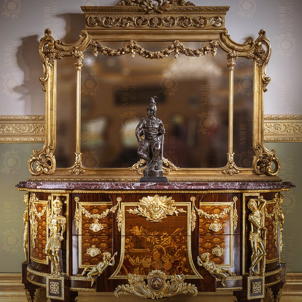 Louis XVI Dresser & Mirror Set