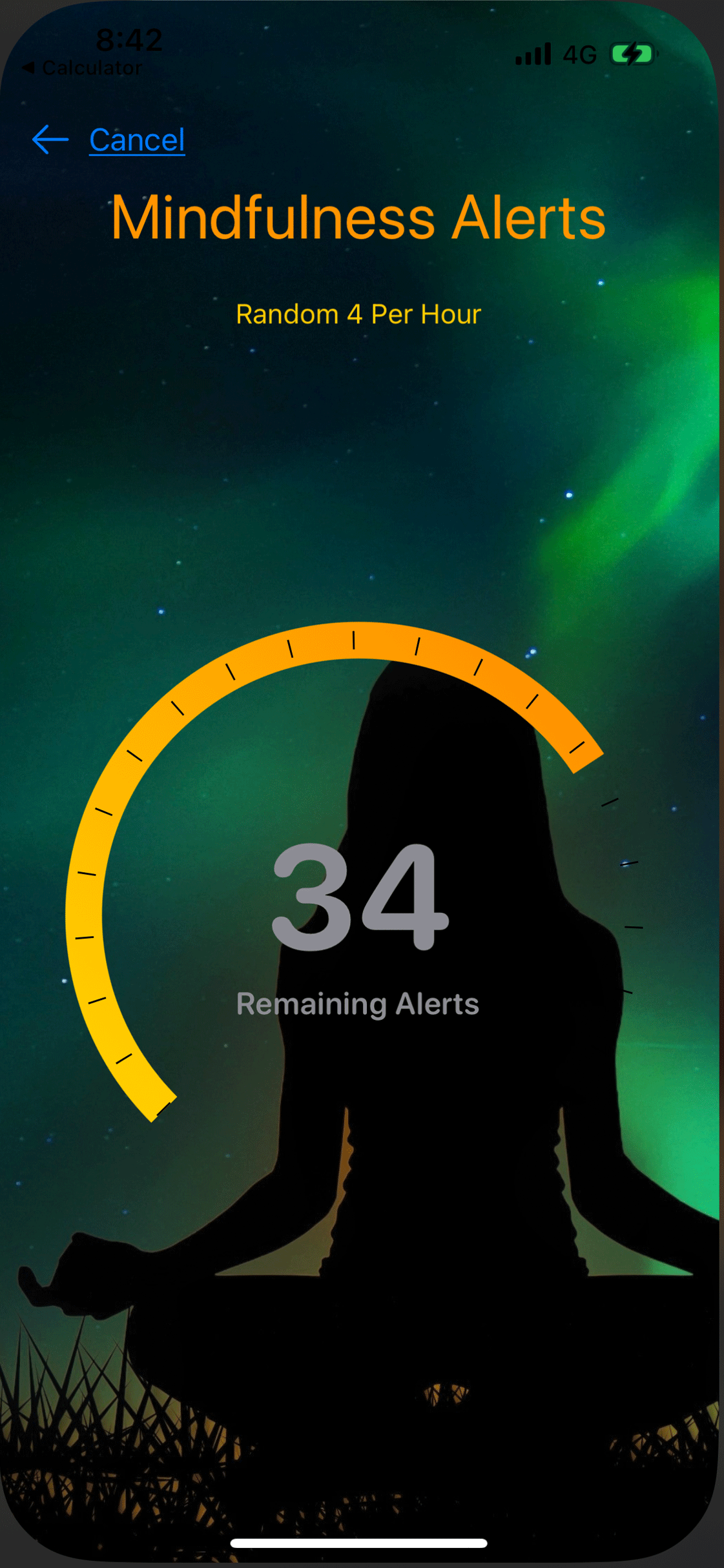 Midfulness Alerts: Show number of remaining alerts.