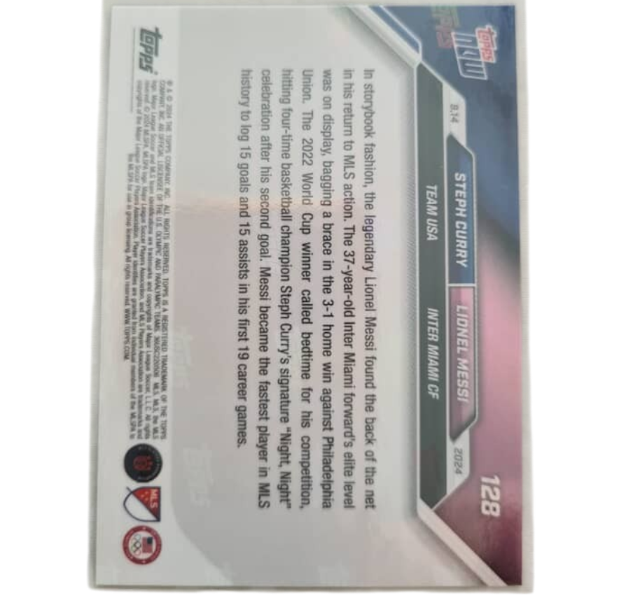 Miniatura: 2024 Topps Now - Lionel Messi / Stephen Curry NIGHT, NIGHT!