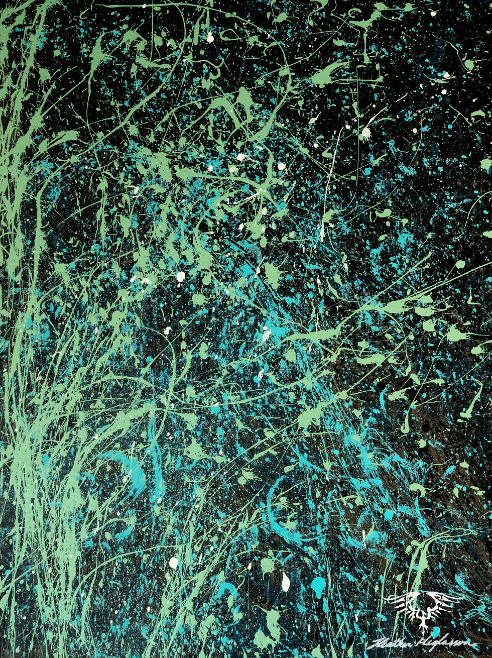 24"x 18" Acrylic on canvas panel $5184 Collect and Commission Here