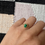 Thumbnail: Minimalistische ring met natuursteen groen