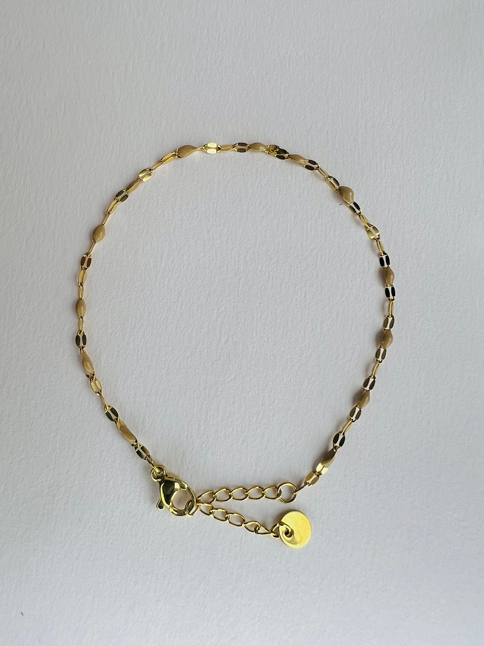 Thumbnail: Armband met beige accent