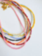 Kralenketting zwart met gouden accenten