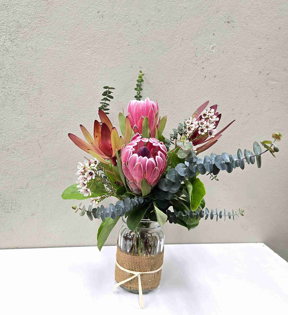 Proteas in a vase