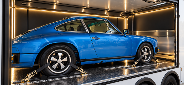 blue 1976 porsche 911
