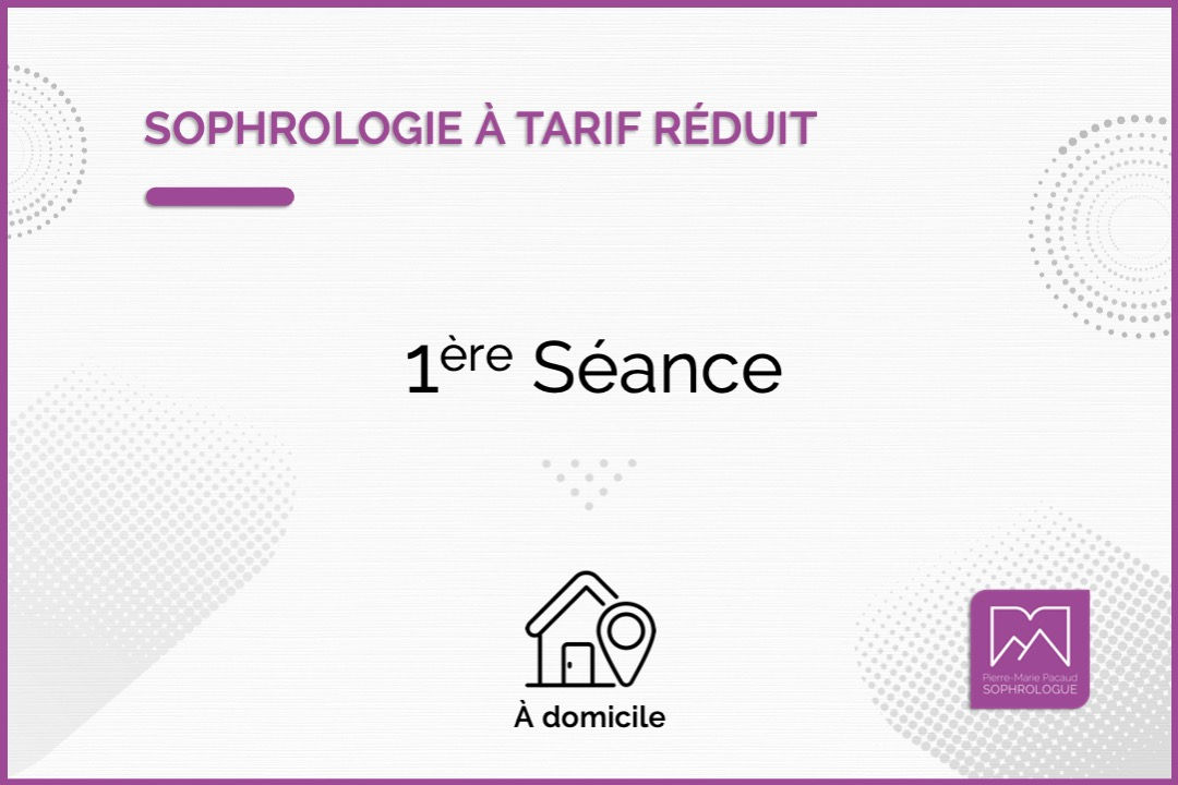Vignette pour une 1ère séance individuelle de sophrologie pour étudiants et demandeurs d'emploi, pratiquée à domicile dans un rayon de 10 kms.