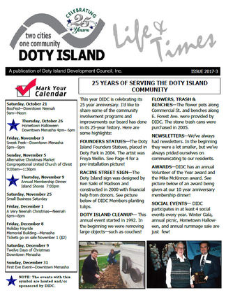Doty Island Newsletter!