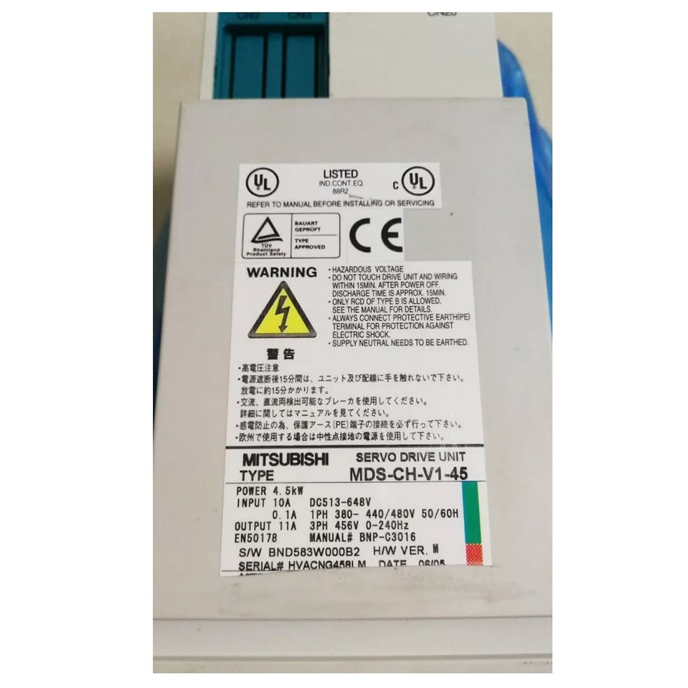 Küçük resim: Mitsubishi Servo Sürücü etiket görünüm