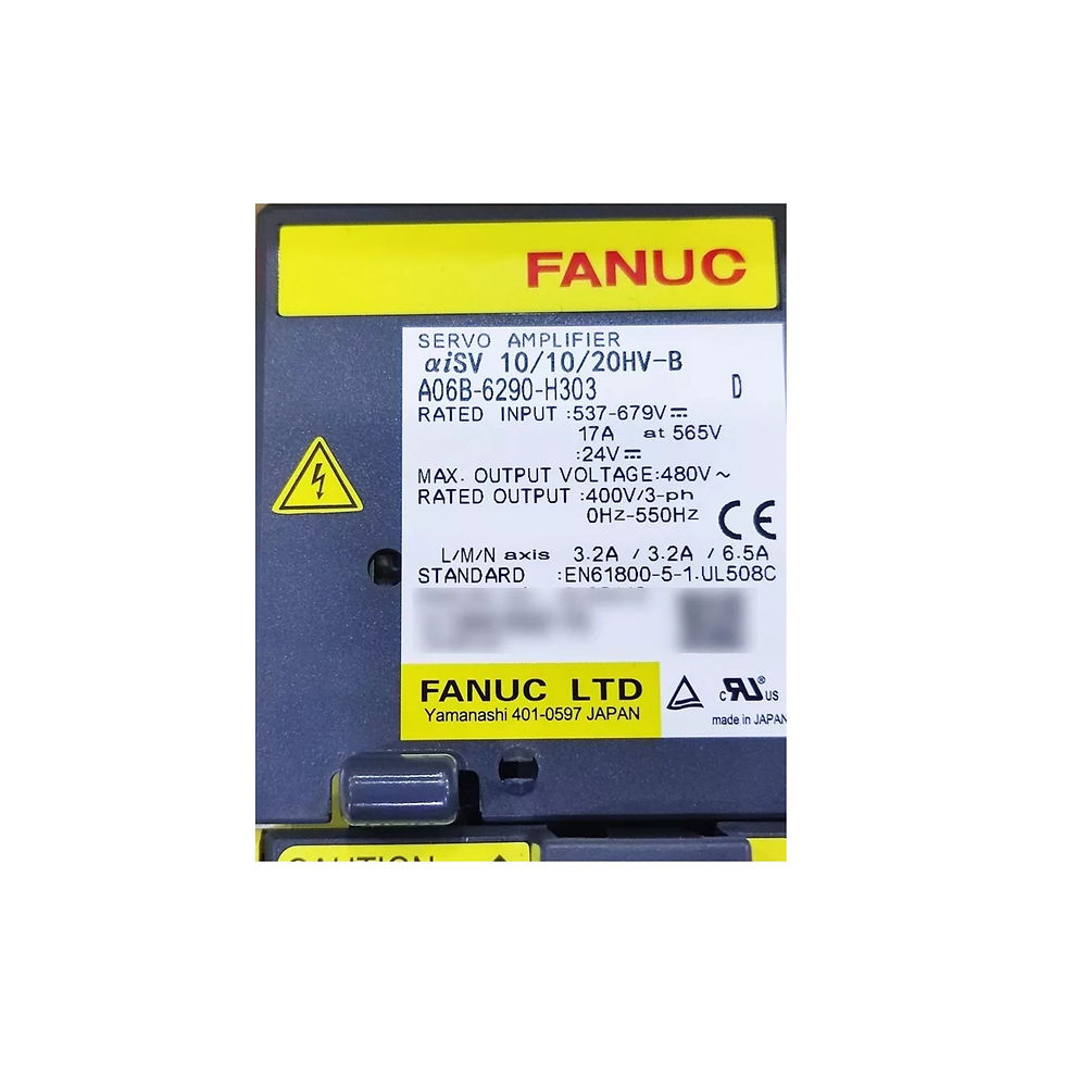 Küçük resim: Fanuc A06B-6290-H303 Servo Sürücü etiket görünüm