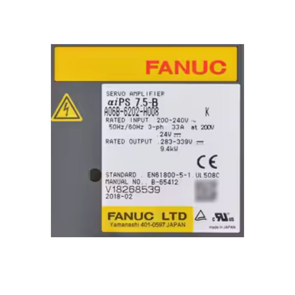 Küçük resim: A06B-6202-H008 Fanuc Power Supply etiket görünüm