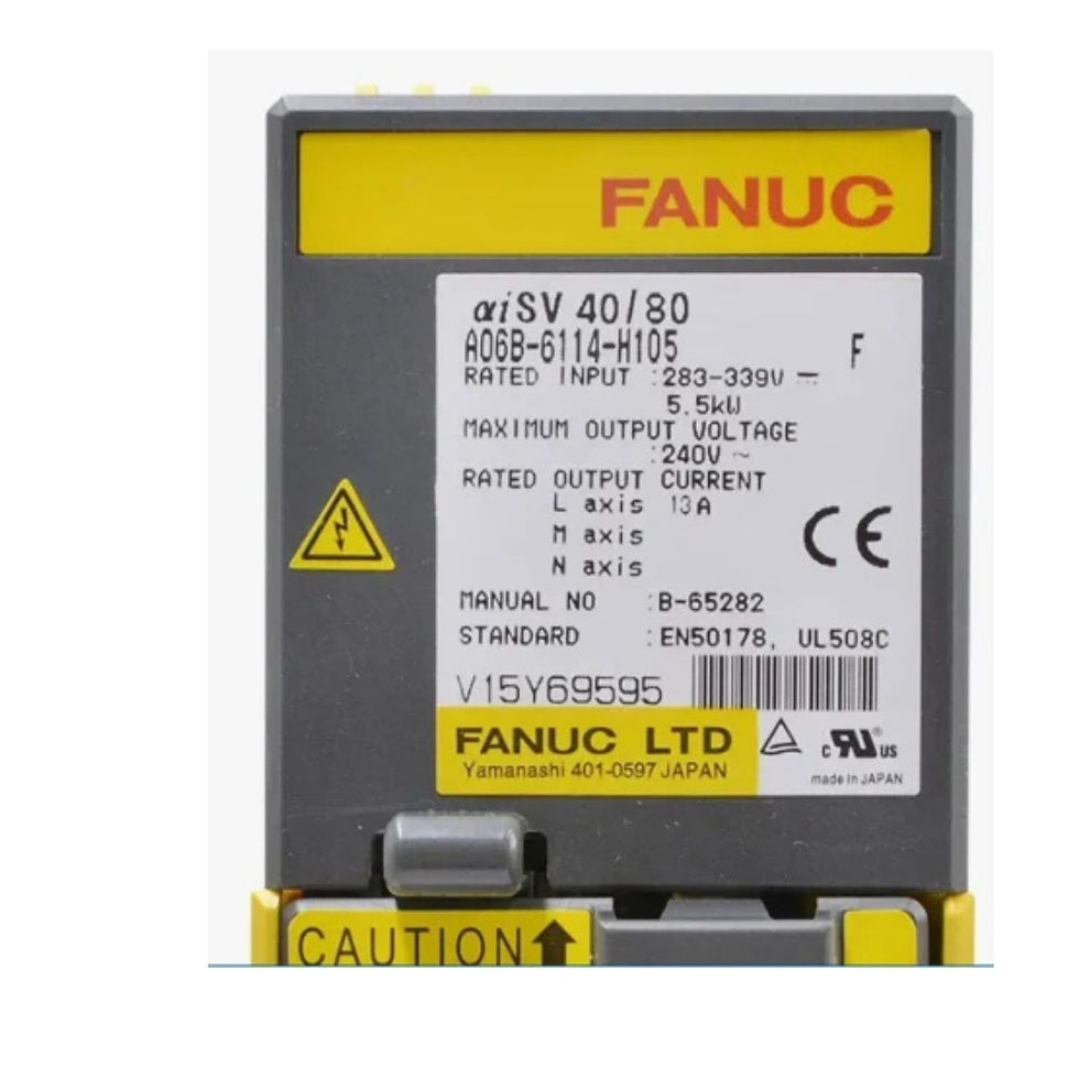 Küçük resim: Fanuc A06B-6114-H205 Servo Sürücü etiket görünüm